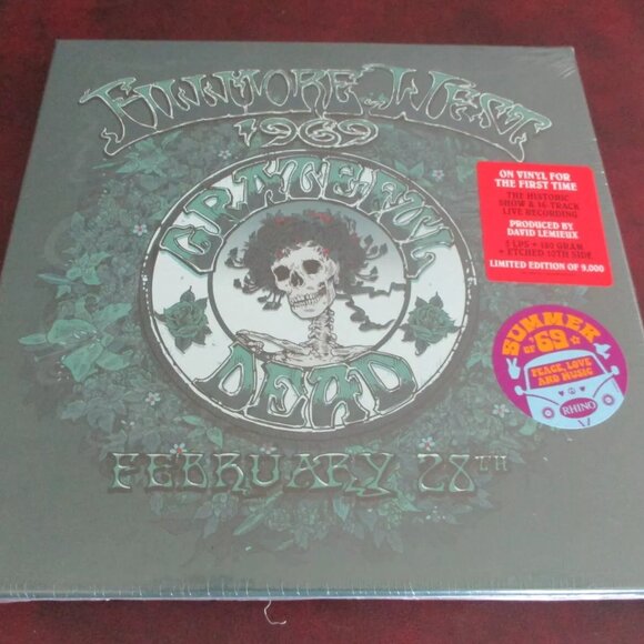 Grateful Dead Fillmore West 2/28/69 (4-LP) ~ 180g Ltd Ed of 9,000 ~ New/Sealed! - Picture 2 of 2